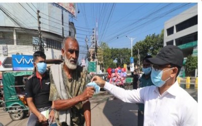 খুলনায় মাস্ক না পরায় এক ঘণ্টায় আটক অর্ধশতাধিক