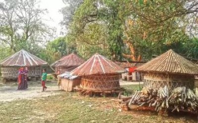 ঝিনাইদহের যে গ্রামে বাড়িতে বাড়িতে ধানের গোলা