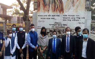 বেনাপোল-পেট্রাপোল স্থল বন্দরে ভারতীয় হাইকমিশনারের পরিদর্শন