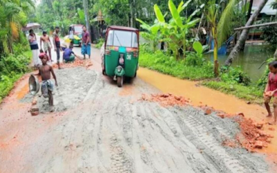 লক্ষীপুরে সমাজ সেবক সৈয়দ আবুল কাসেম'র অর্থায়নে সড়ক সংস্কার