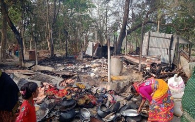 হরিনাকুন্ডুতে আগুনে পুড়ে নিঃস্ব হলেন দিনমজুর  বোরহান